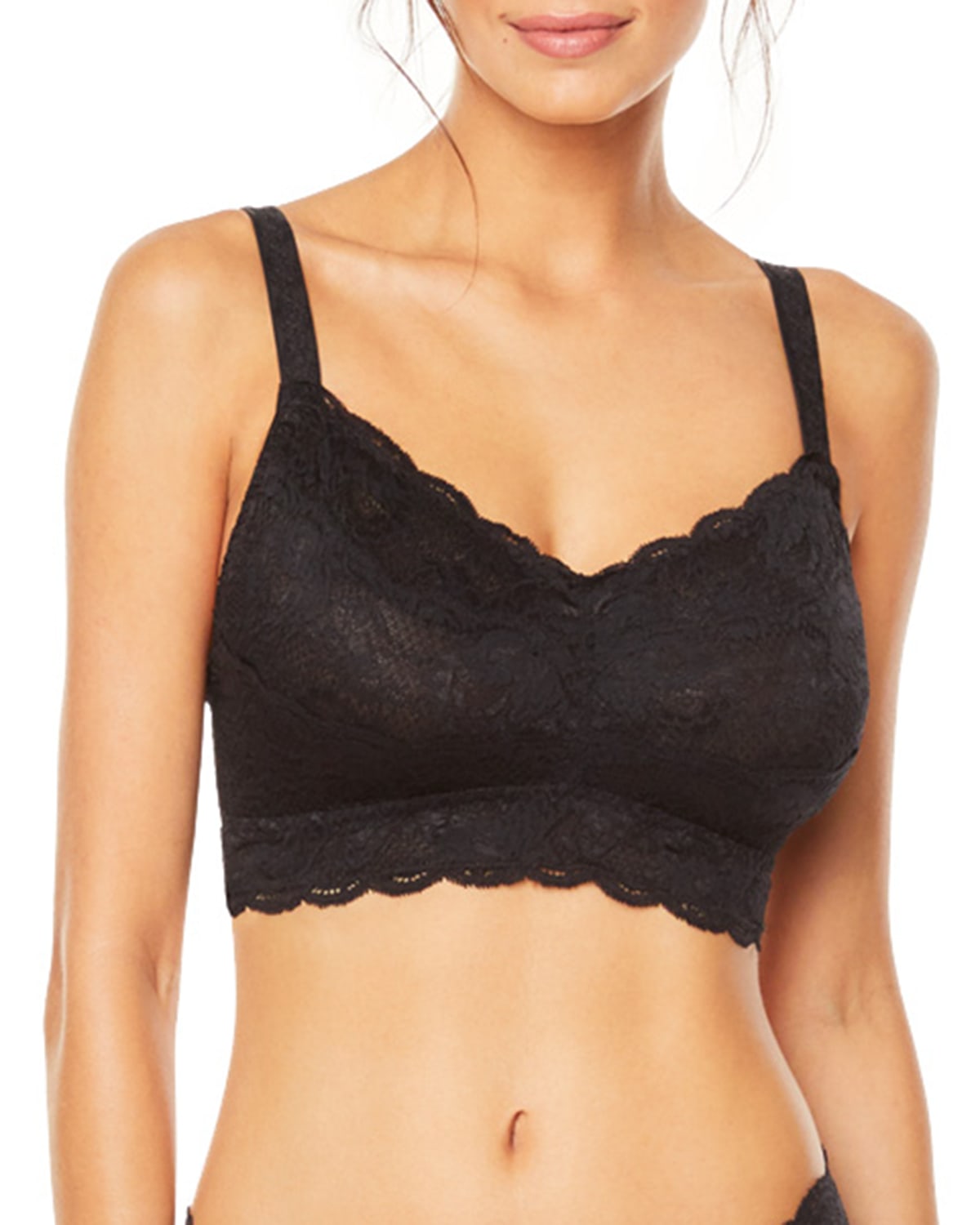 Shop Cosabella Never Say Never Curvy Sweetie Soft Bra (larger Cup) In Black