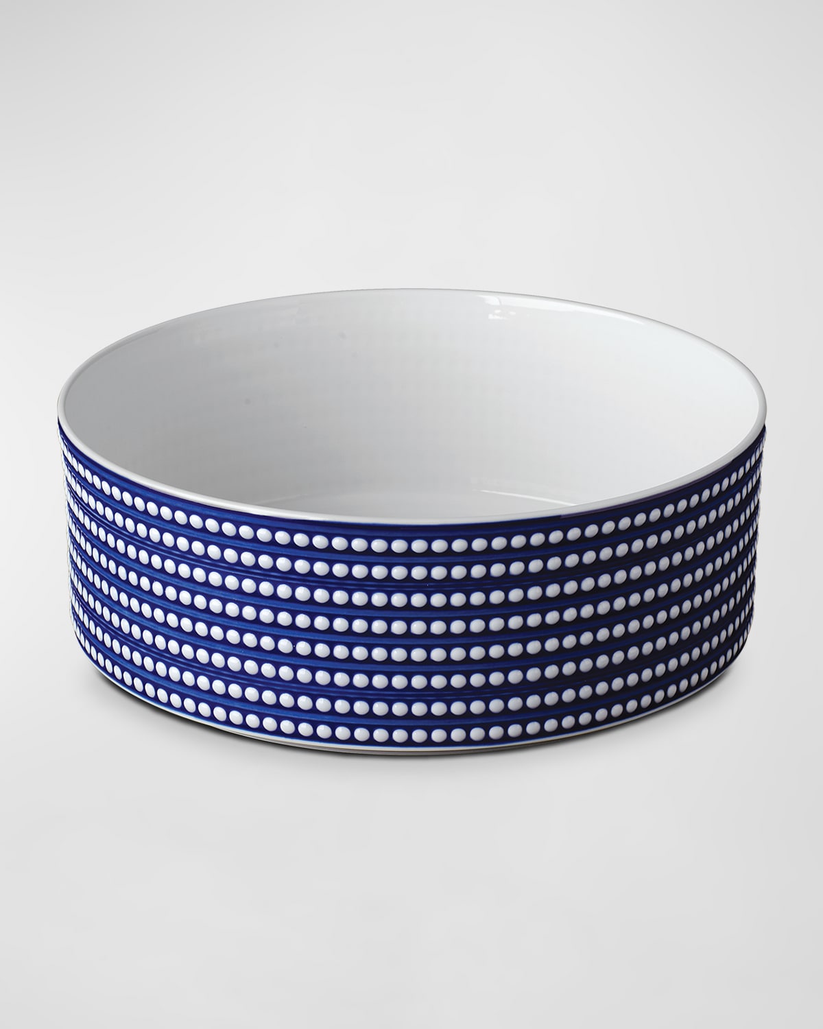 L'objet Perlee Bleu Large Deep Bowl, 7 Qt. In Blue