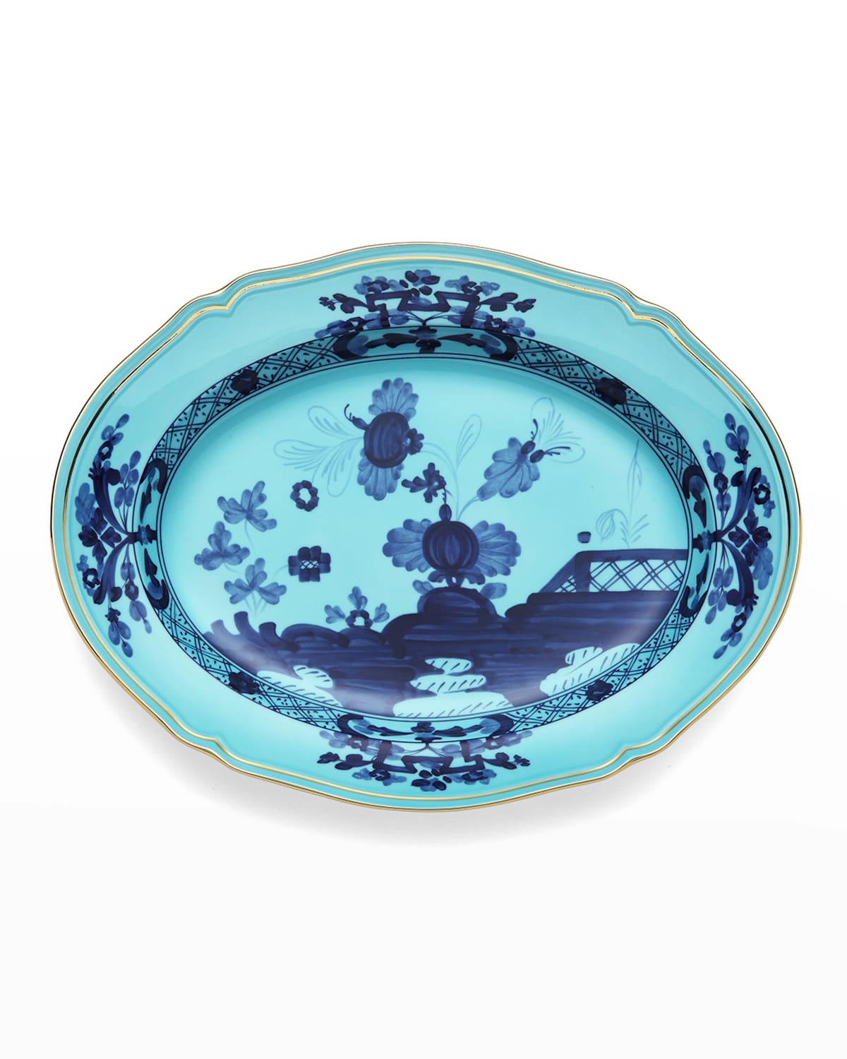 Richard Ginori Oriente Italiano Oval Platter, Iris