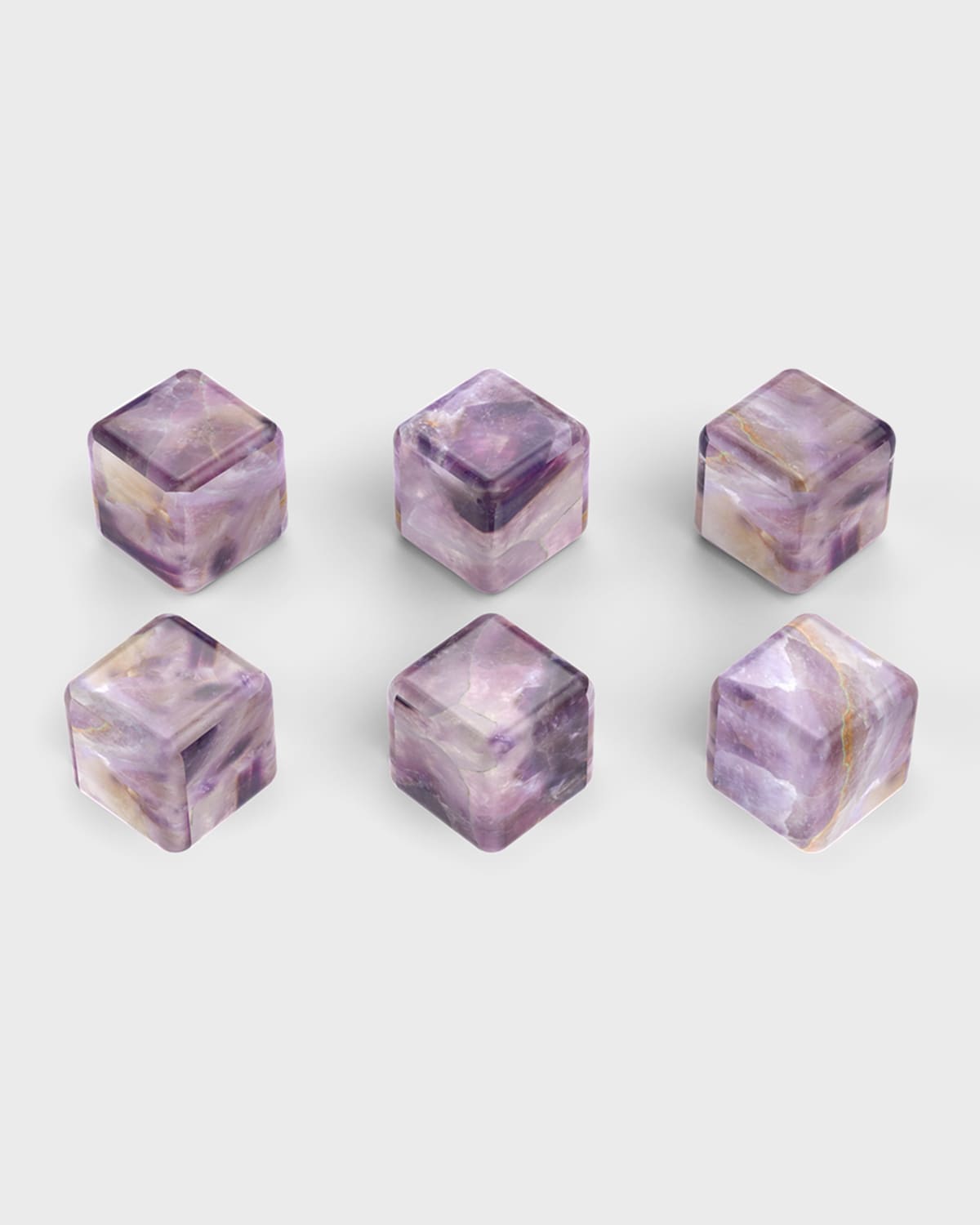 Anna New York Vida Amethyst 6-piece Whiskey Cube Set In Amethyst