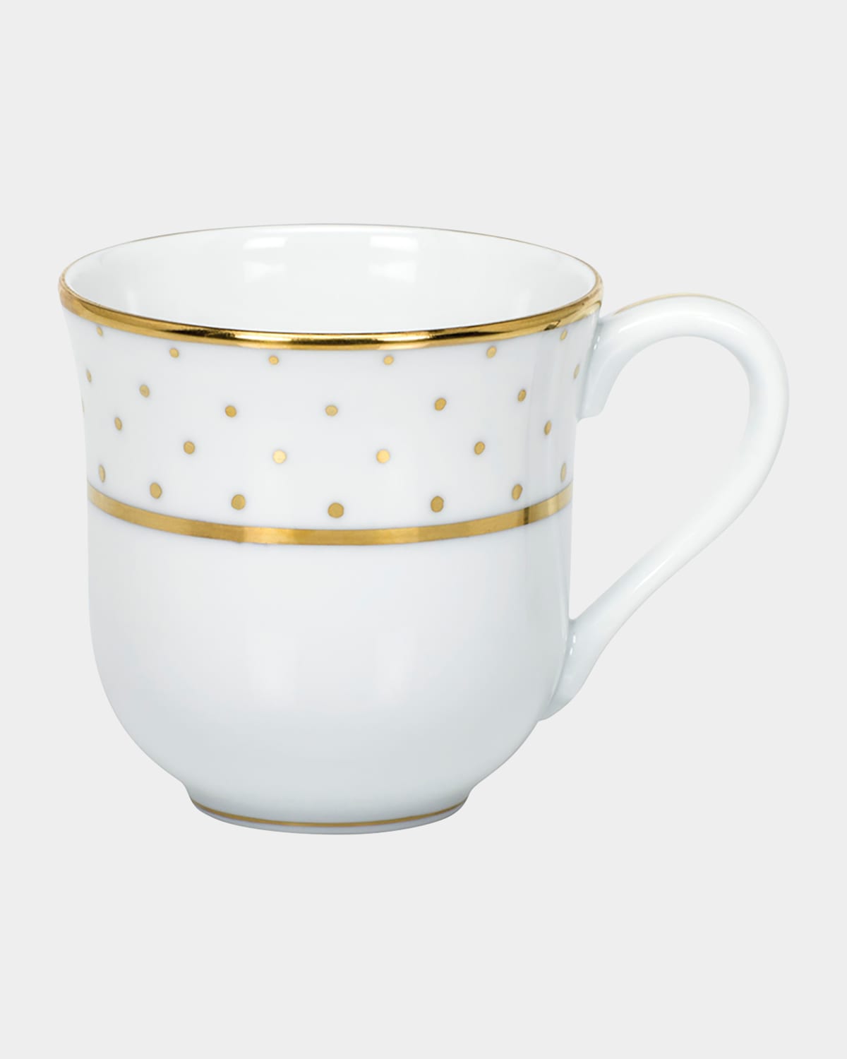 Herend Connect The Dots Mug In White/gold