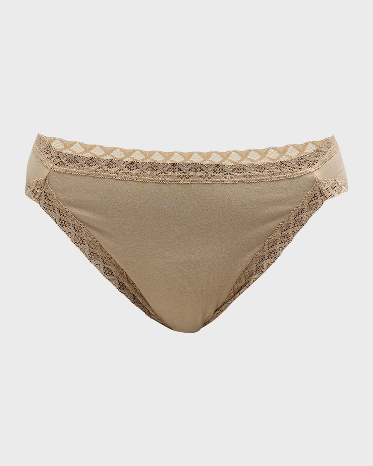 GG embroidered tulle briefs in beige