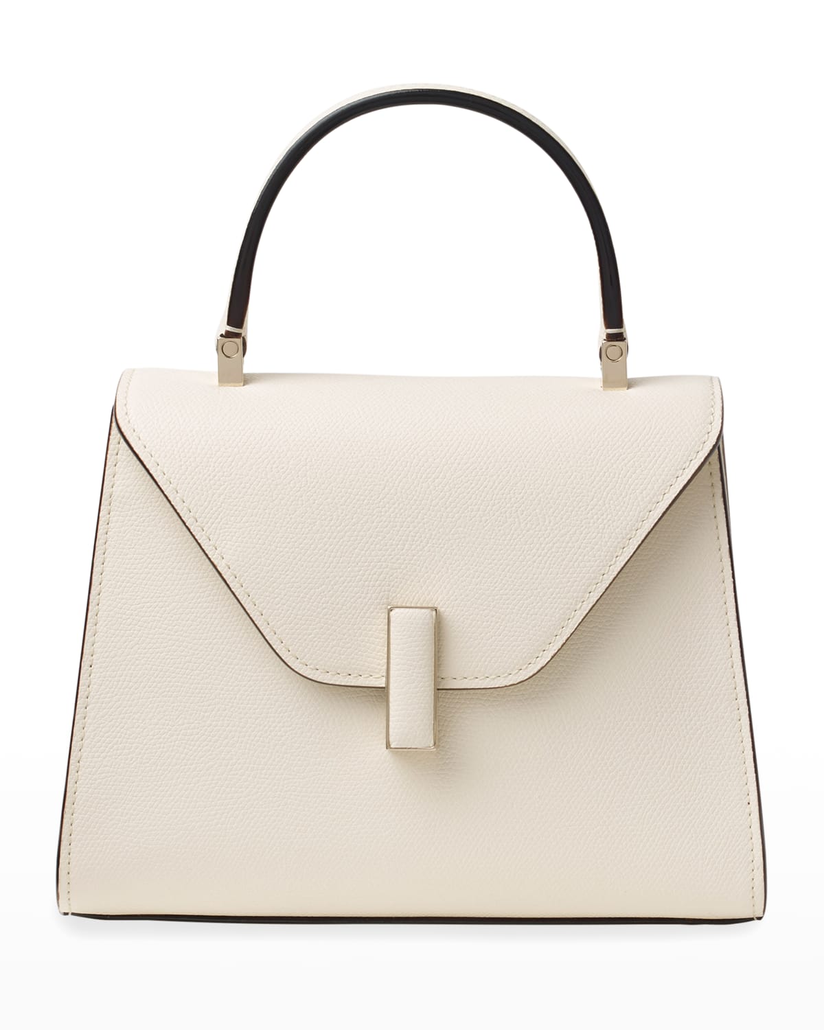 Valextra Iside Mini Leather Satchel Bag In White