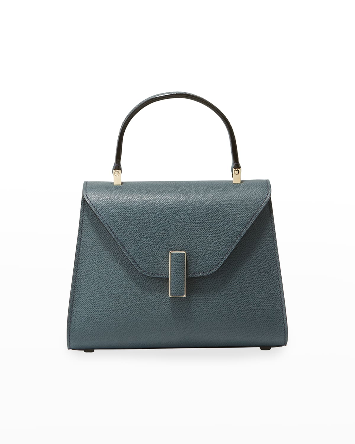 Valextra Iside Mini Leather Satchel Bag In Blue