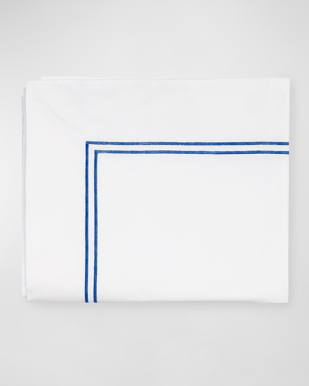 Sferra Grande Hotel Flat Sheet, Full/queen In W/cornflower