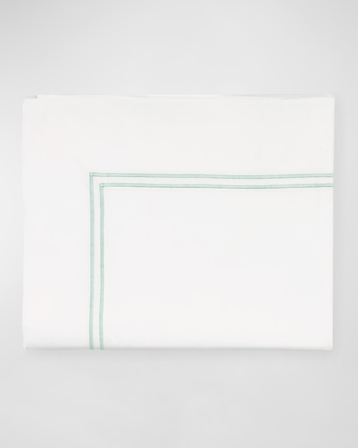 Sferra Grande Hotel Flat Sheet, Twin In White/mist
