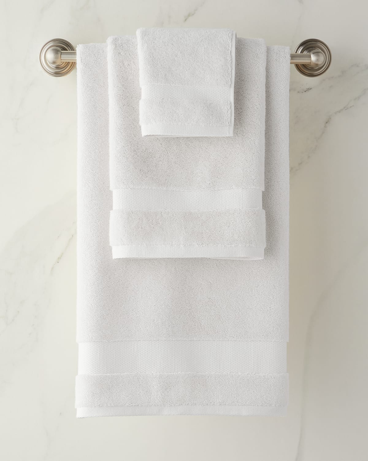 Sferra Dobby Hand Towel In White