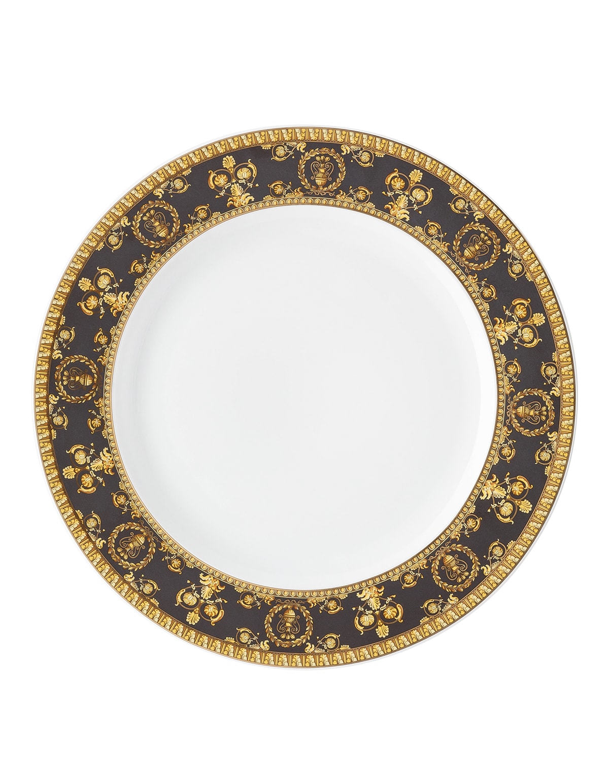 Shop Versace I Love Baroque Salad Plate In Black/gold