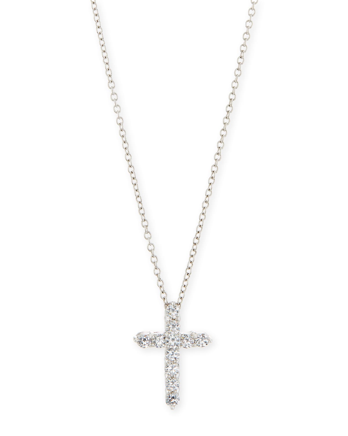 CZ Cross Pendant Necklace