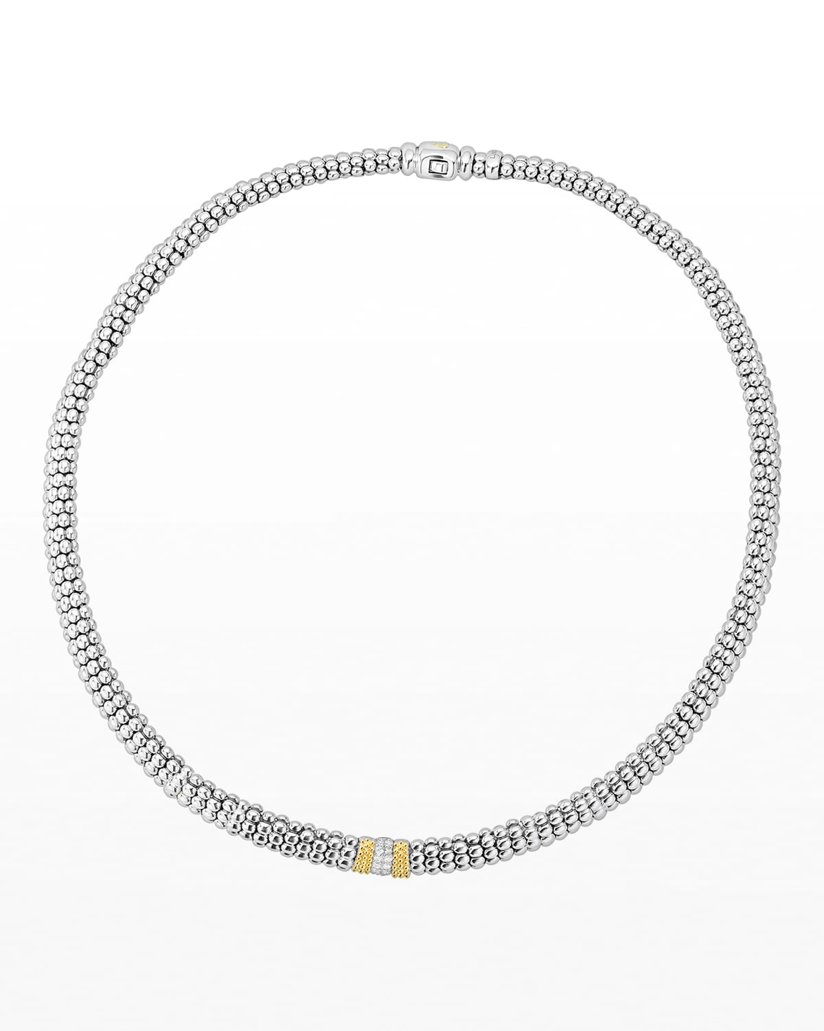 LAGOS Caviar Lux Diamond Station Necklace