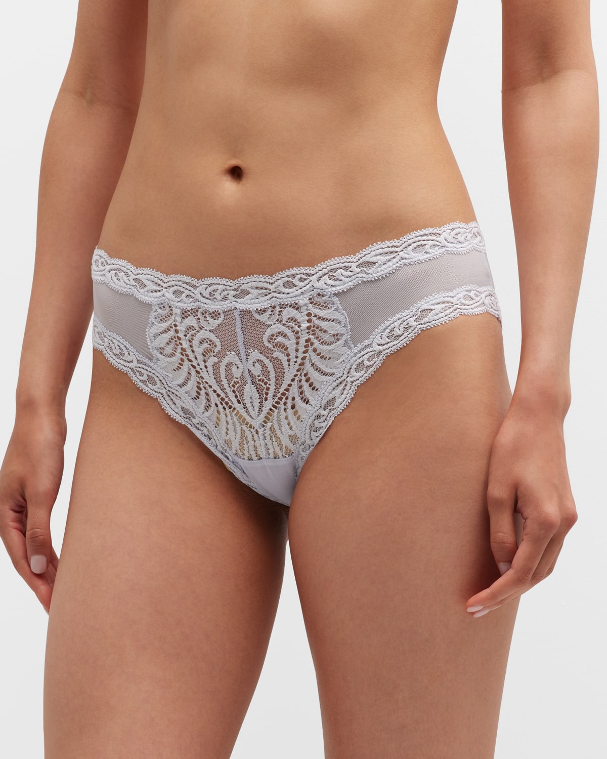 Natori Feathers Low-rise Sheer Hipster Underwear Lingerie 753023 In Rainy