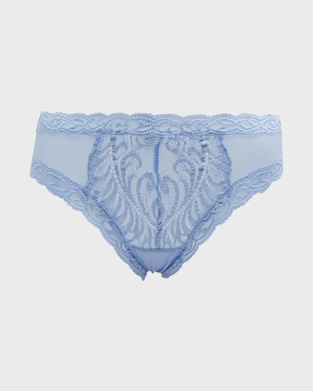 NATORI FEATHERS LACE-TRIM AND MESH HIPSTER BRIEFS