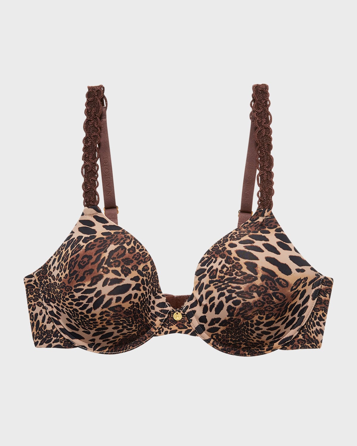 Natori Pure Luxe Underwire T-shirt Bra In Java Luxe Leopard