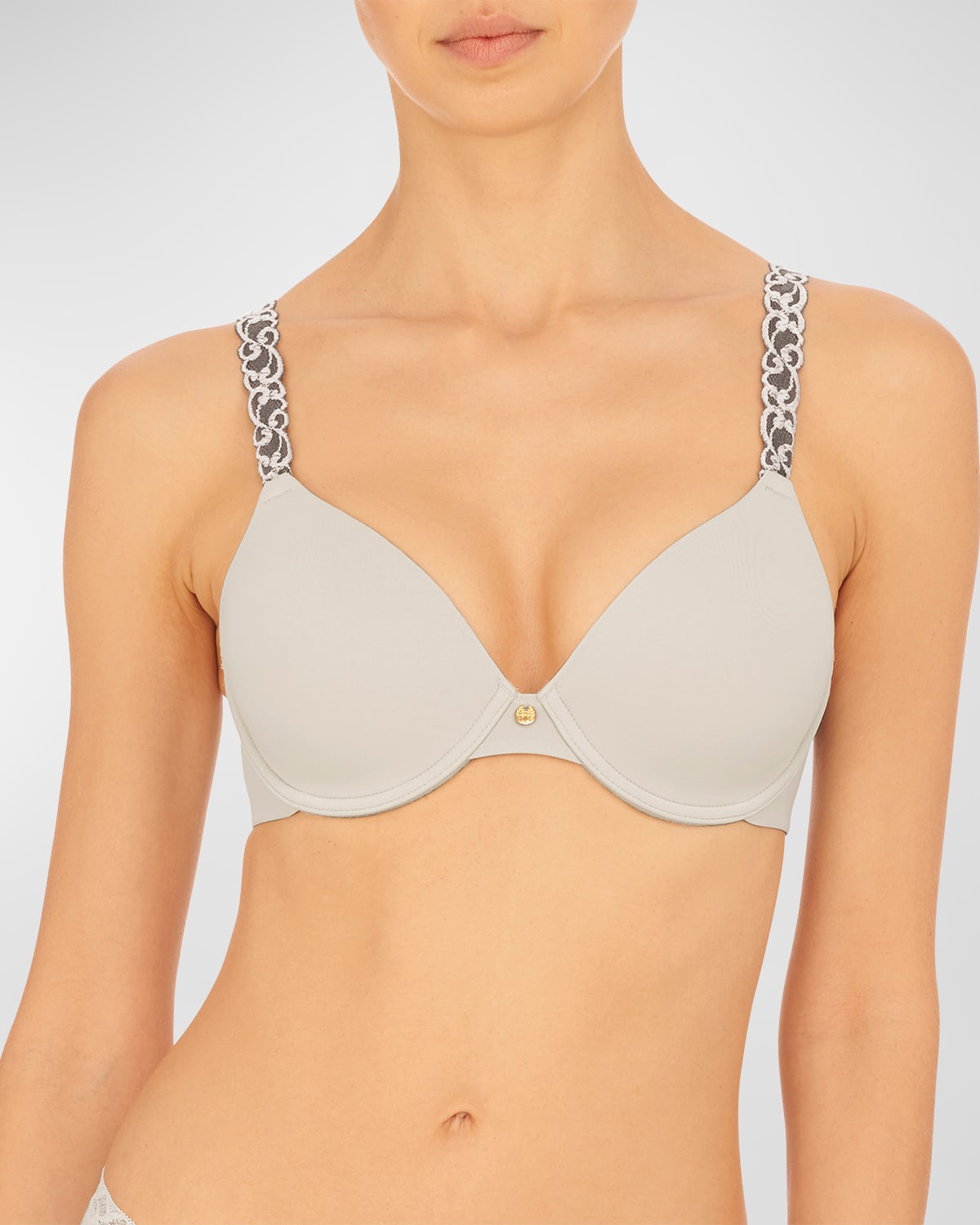 Natori Pure Luxe Underwire T-shirt Bra In Gray