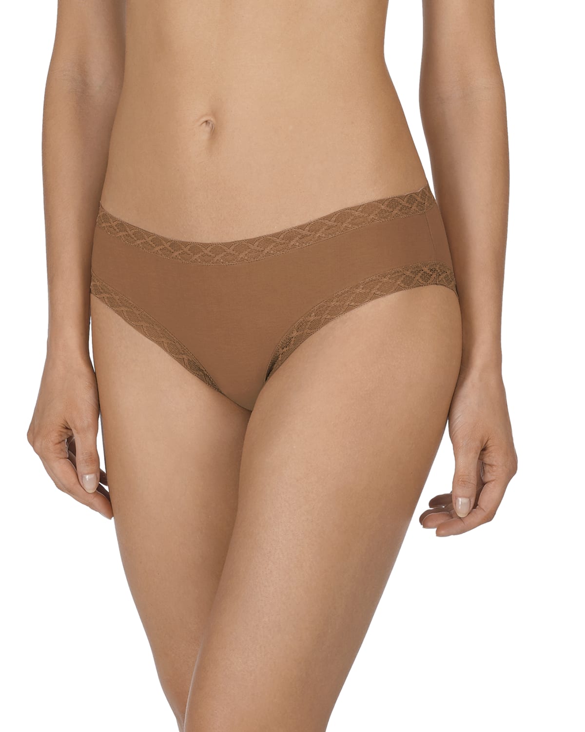 NATORI BLISS GIRL LACE-TRIM BIKINI BRIEFS,PROD210890303