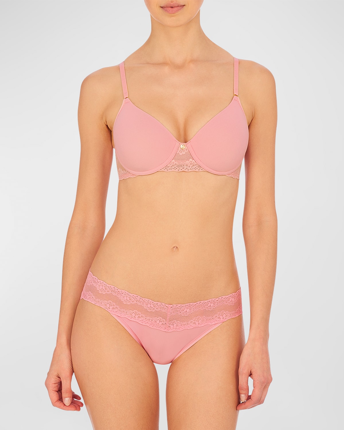 Natori Bliss Perfection All Day Underwire Contour Bra In Blossom