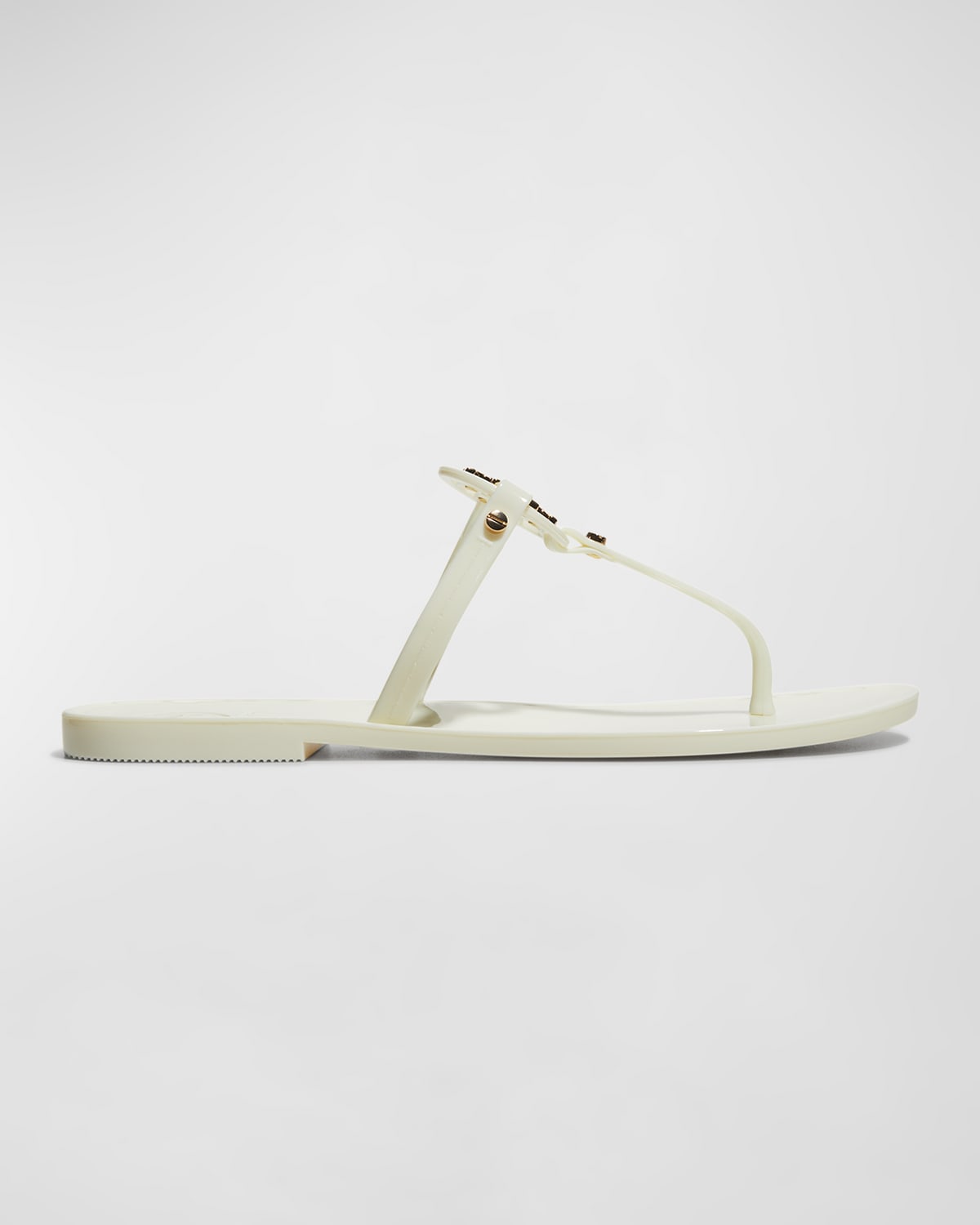 Tory Burch Mini Miller Flat Jelly Thong Sandals In Ivory | ModeSens