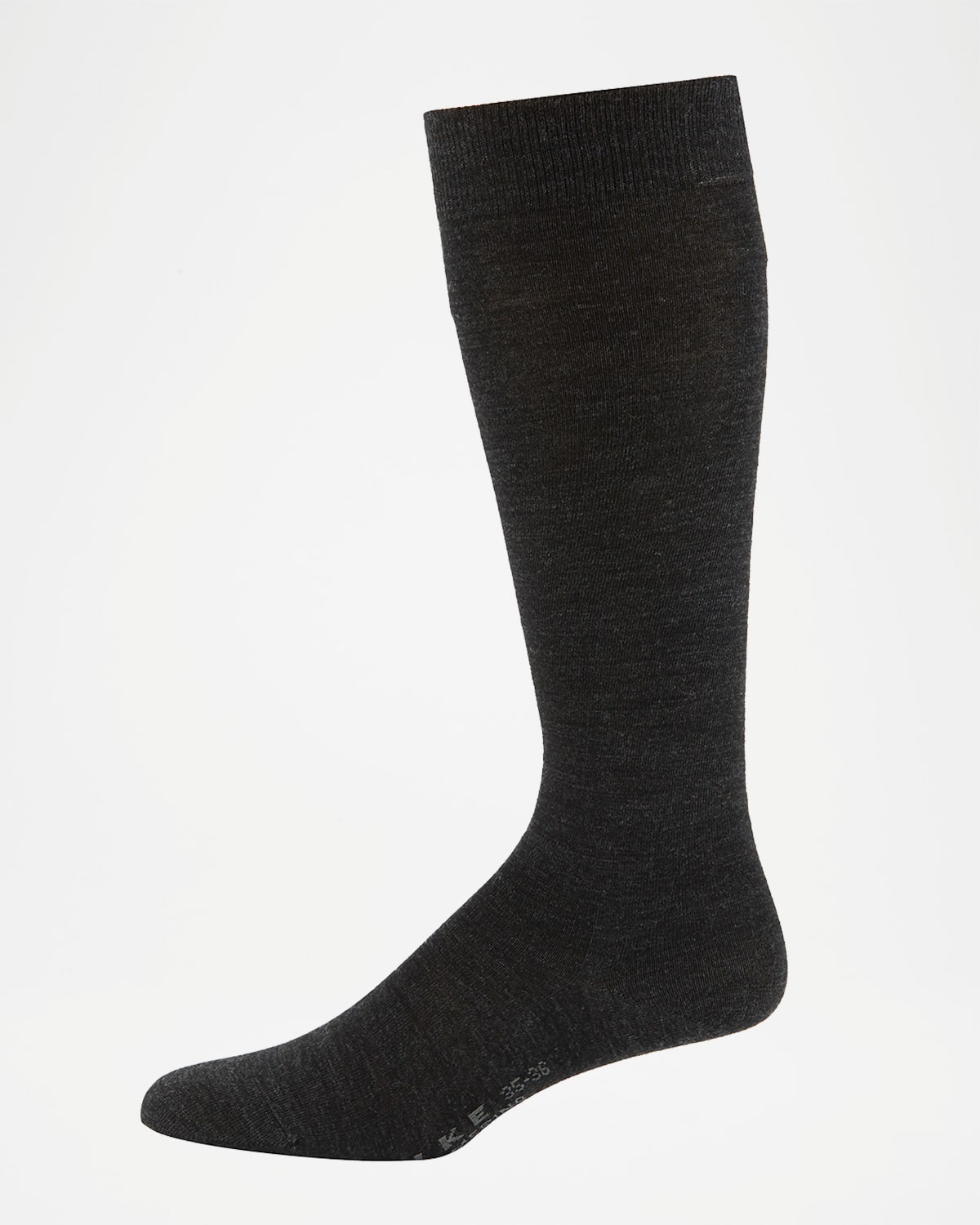 Shop Falke Wool-blend Knee-high Socks In Anthracite