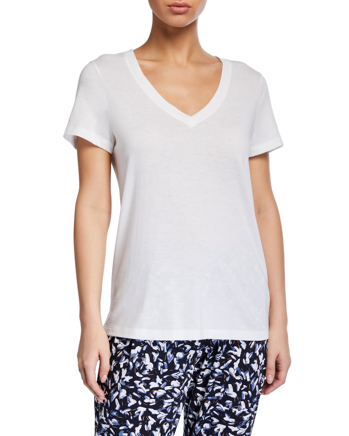 Shop Hanro Sleep & Lounge Short-sleeve Shirt In White