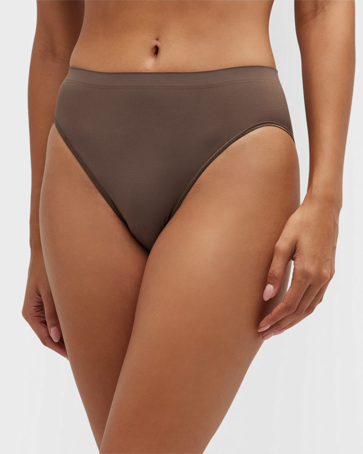 Hanro Touch Feeling High-cut Briefs In Wood