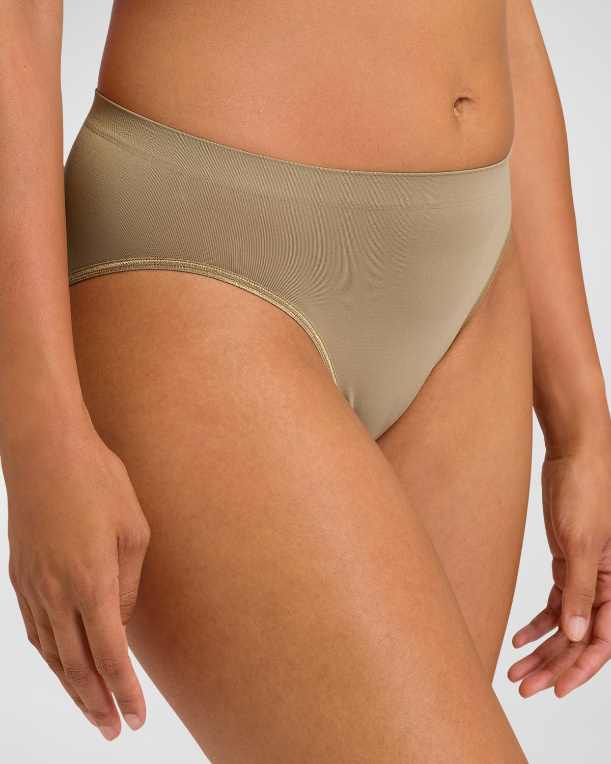 Hanro Touch Feeling High-cut Briefs In Coriander