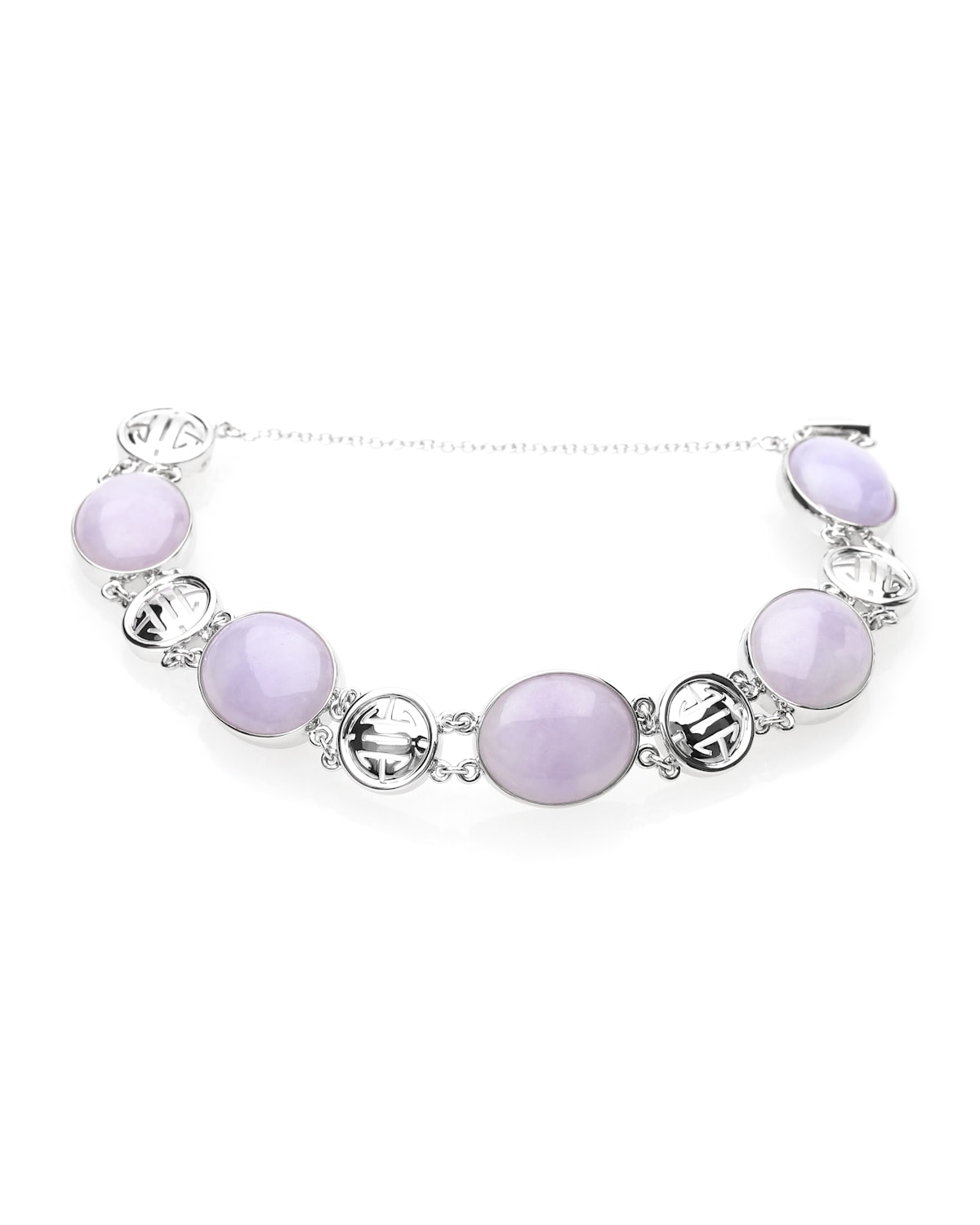 David C.A. Lin 18k Lavender Jadeite Bracelet