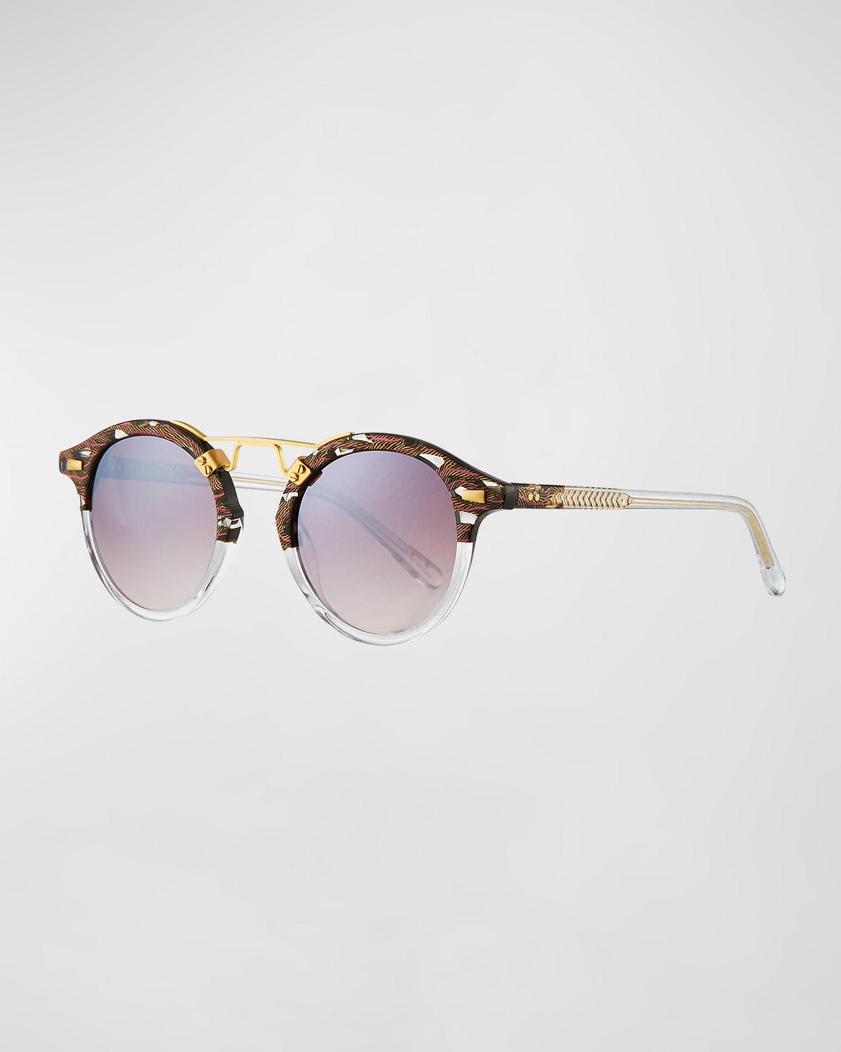 St. Louis Round Mirrored Sunglasses