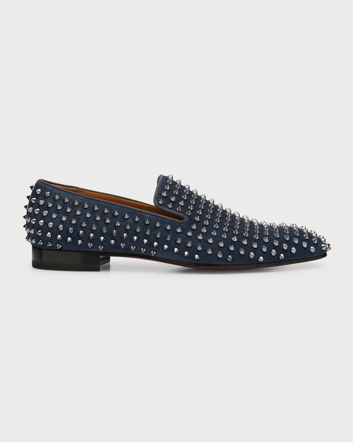 CHRISTIAN LOUBOUTIN MEN'S DANDELION SPIKES LEATHER LOAFERS