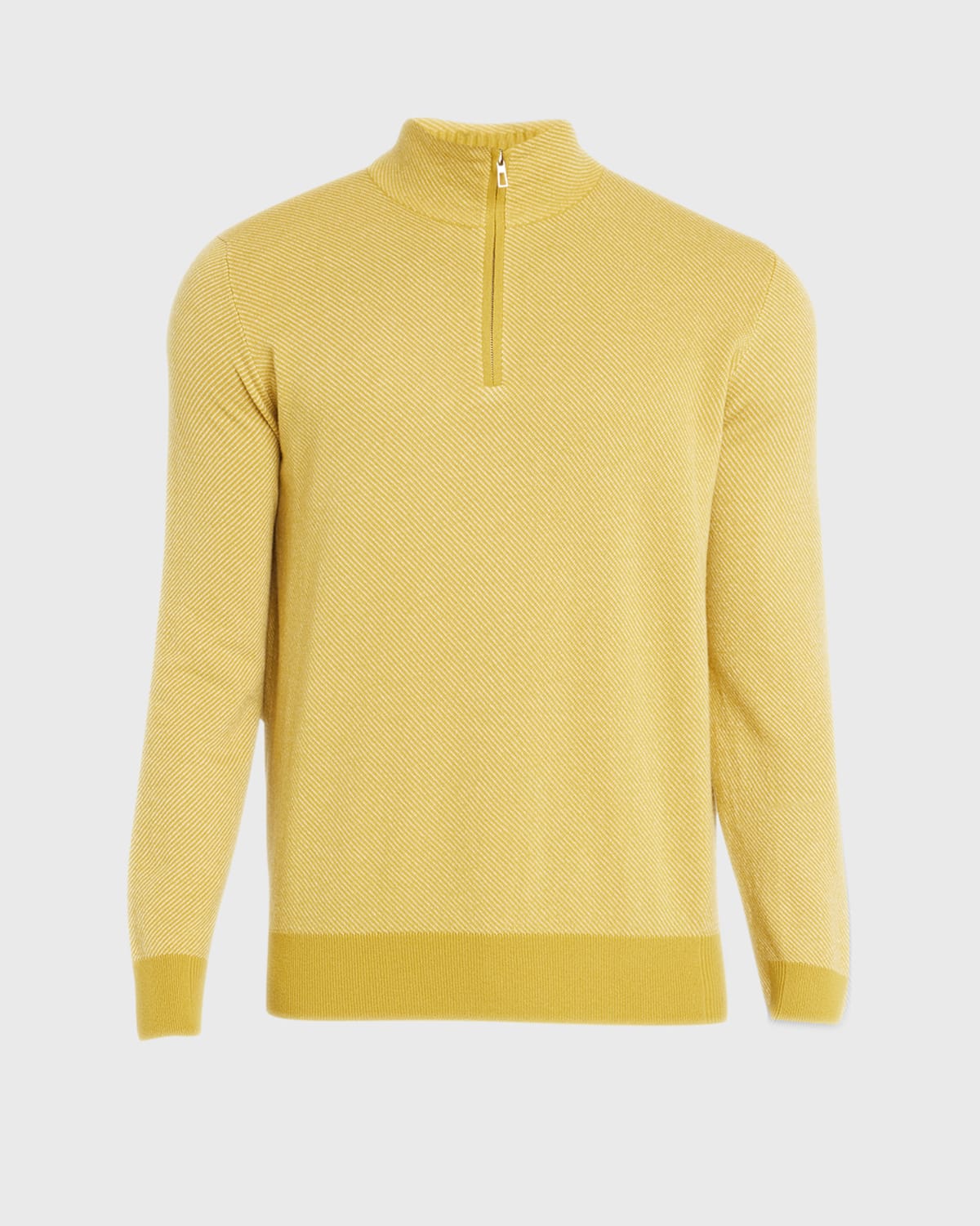 Loro Piana Men's Roadster 1/4-zip Cashmere Sweater In Eastlake Golden