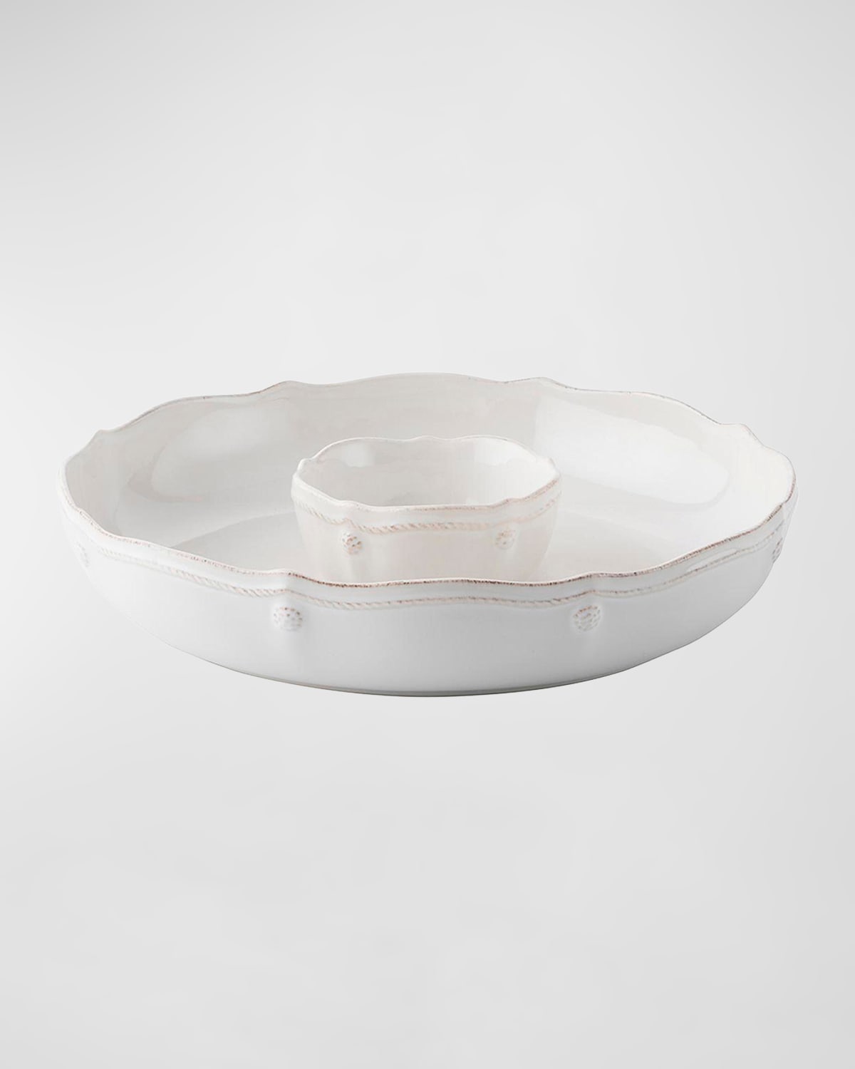 Juliska Berry & Thread Chip And Dip - Whitewash