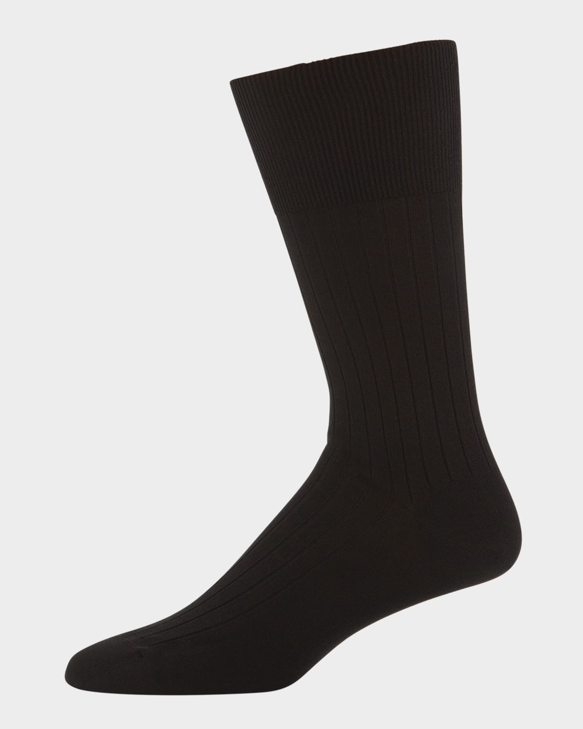 Marcoliani Rib-knit Cotton Socks In Black