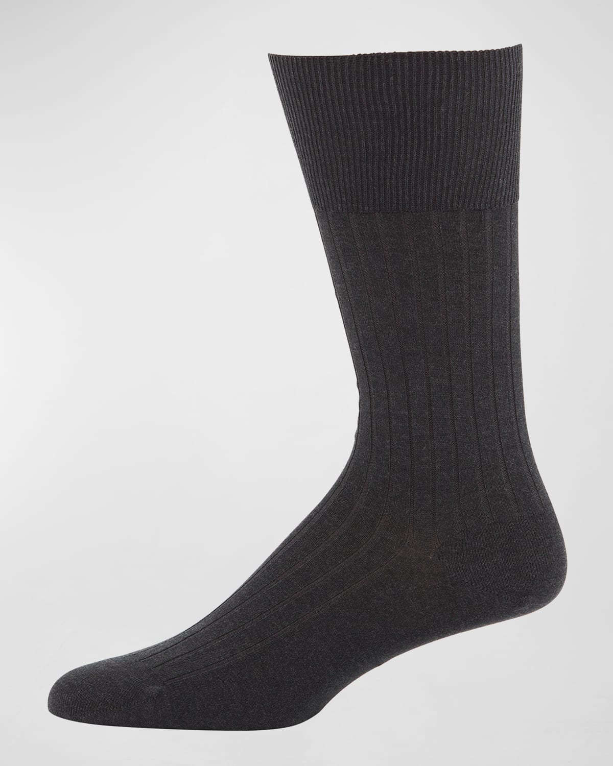 Rib-Knit Cotton Socks