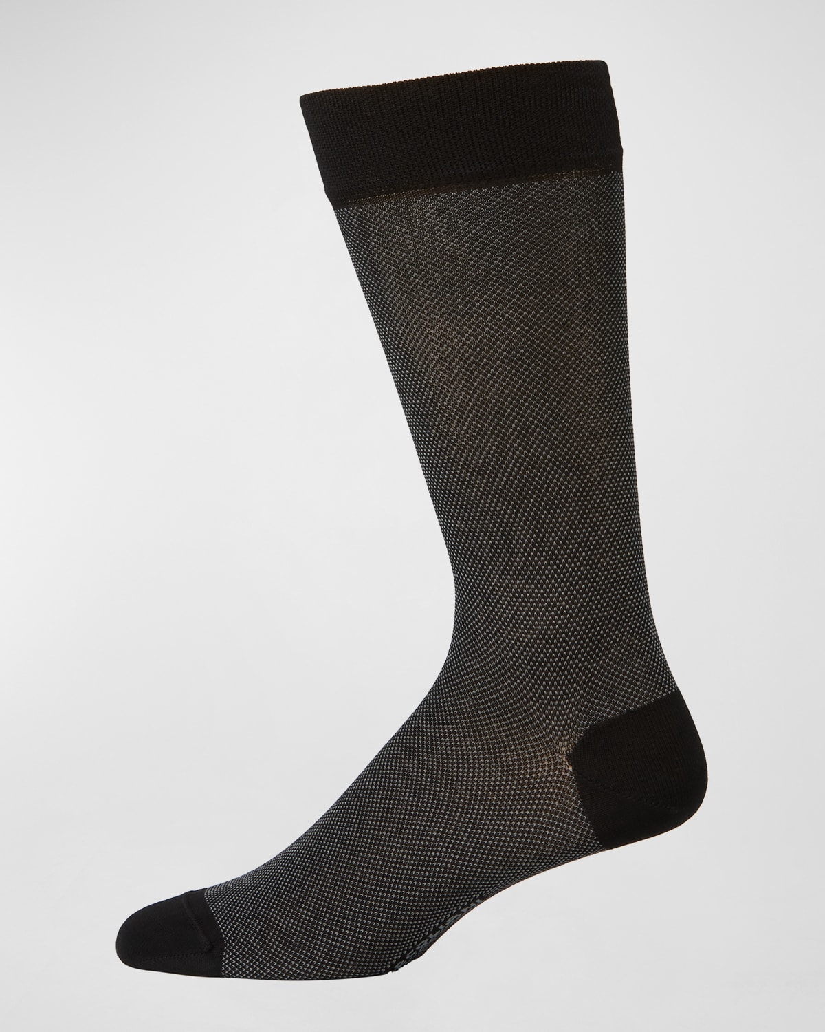 Marcoliani Microdot Cotton Socks In Black
