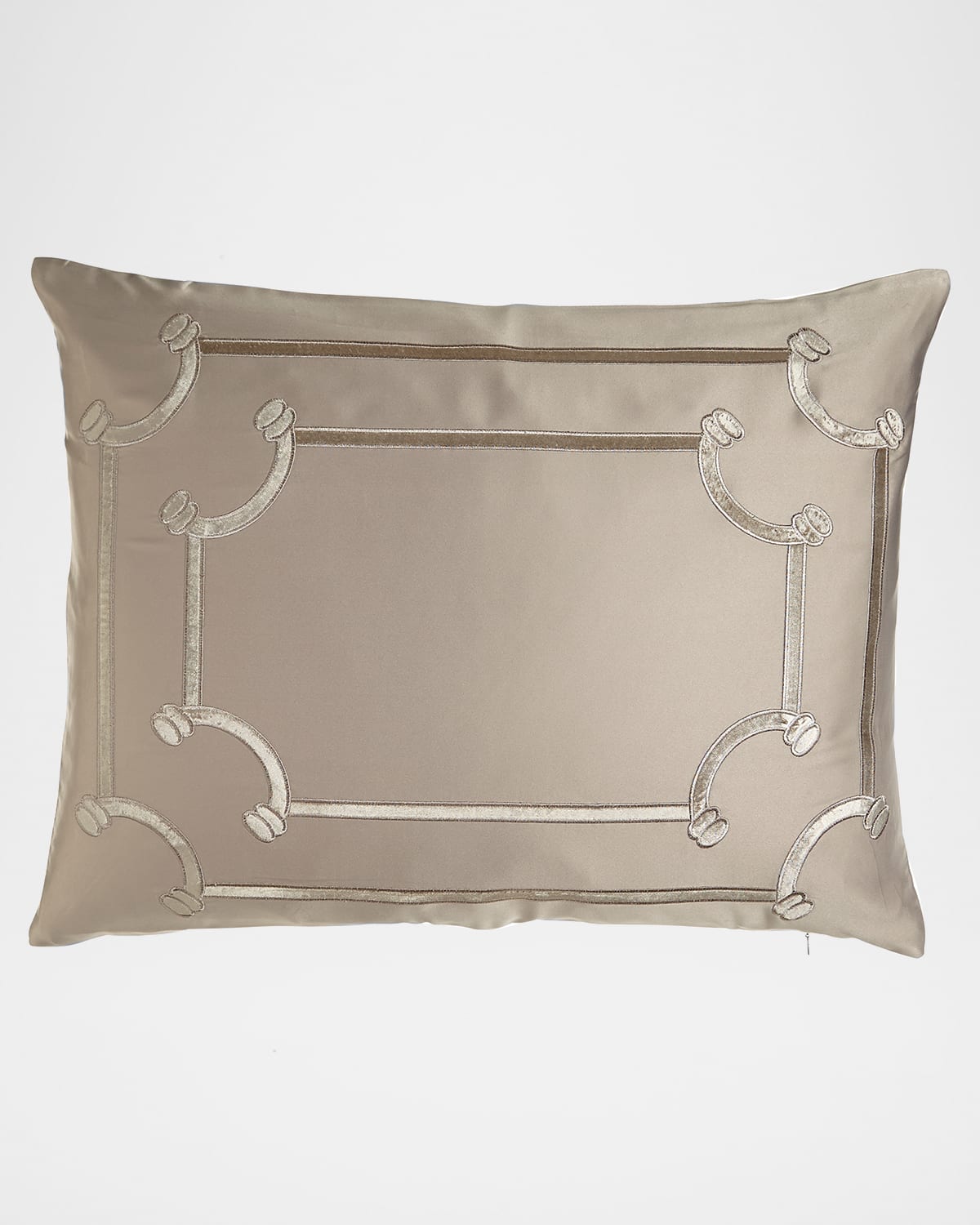 Lili Alessandra Standard Vendome Sham In Fawn