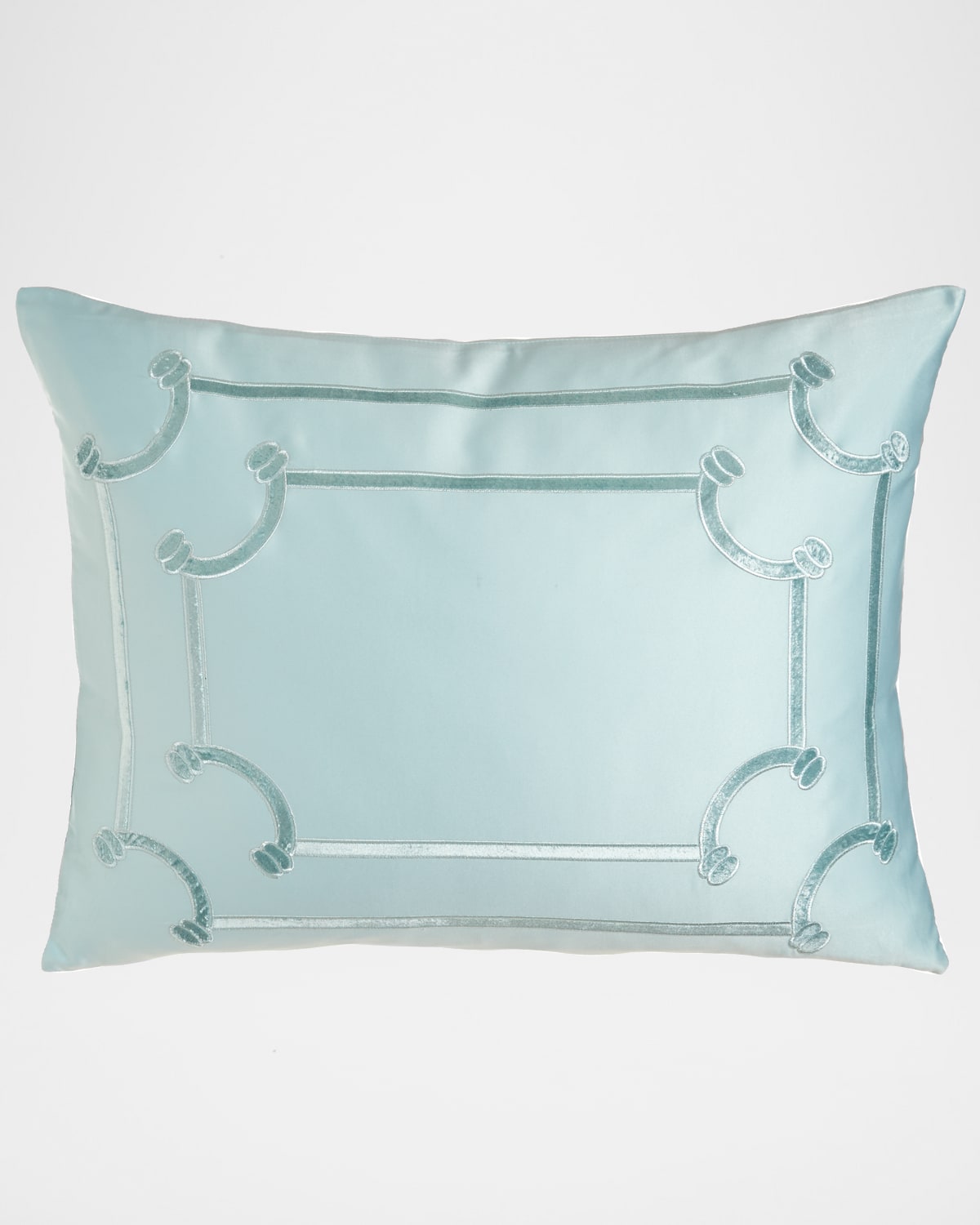 Shop Lili Alessandra Standard Vendome Sham In Seafoam