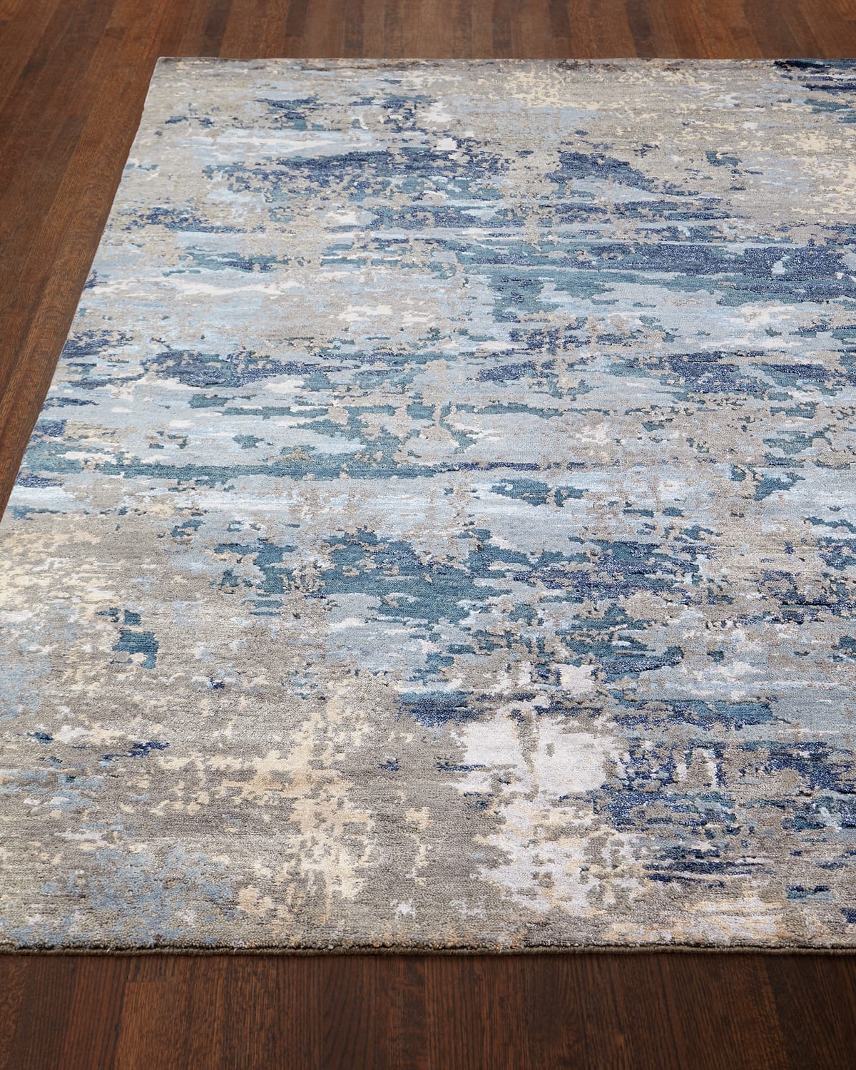 Josie Natori Tala Hand Knotted Rug, 4' X 6' In Blue