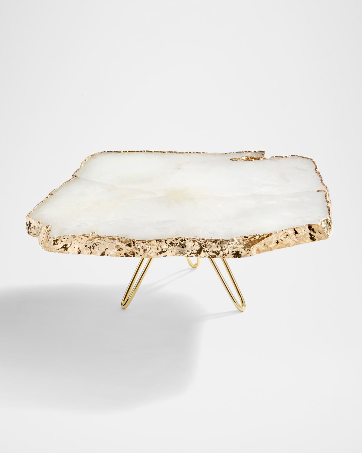 Anna New York Torta Gold-plated Cake Stand In Crystal Gld