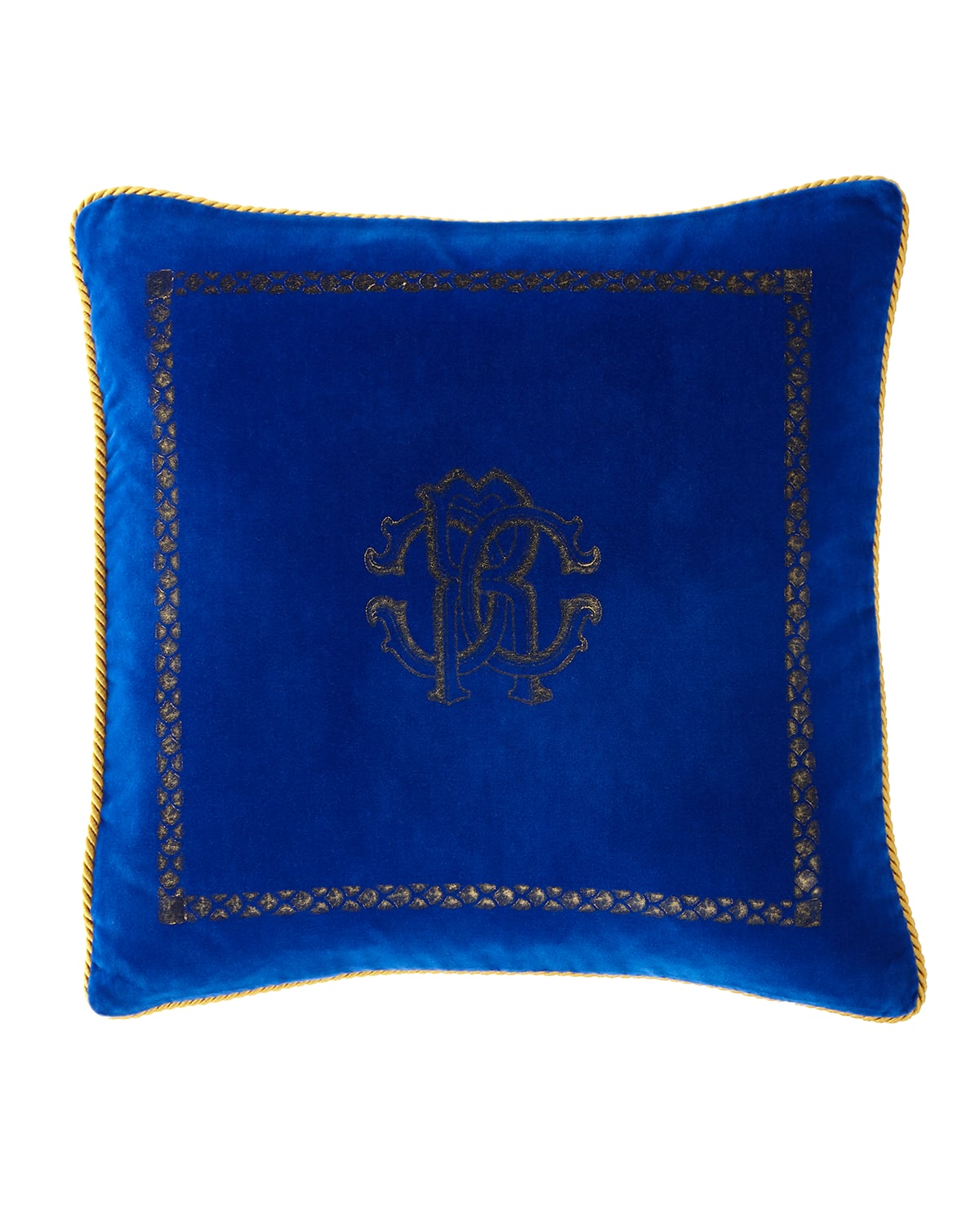 Shop Roberto Cavalli Venezia Cushion, 16"sq. In Blue
