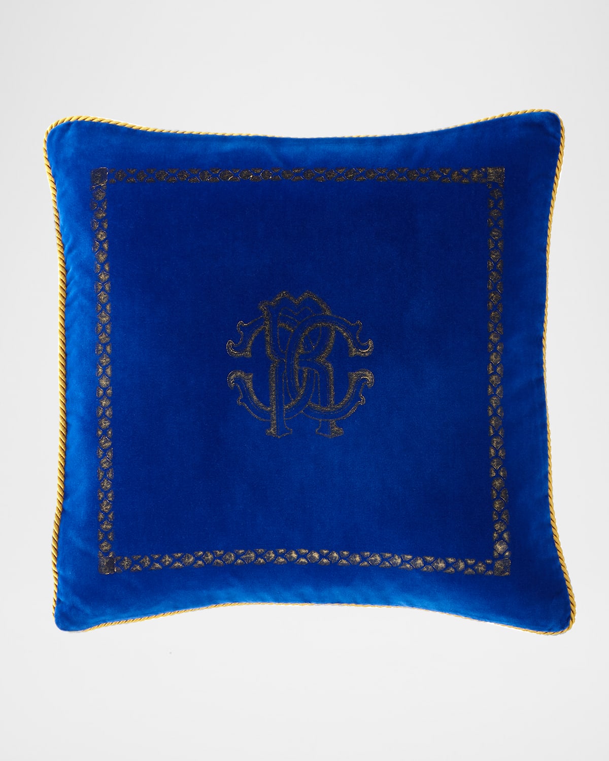 Shop Roberto Cavalli Venezia Cushion, 16"sq. In Blue