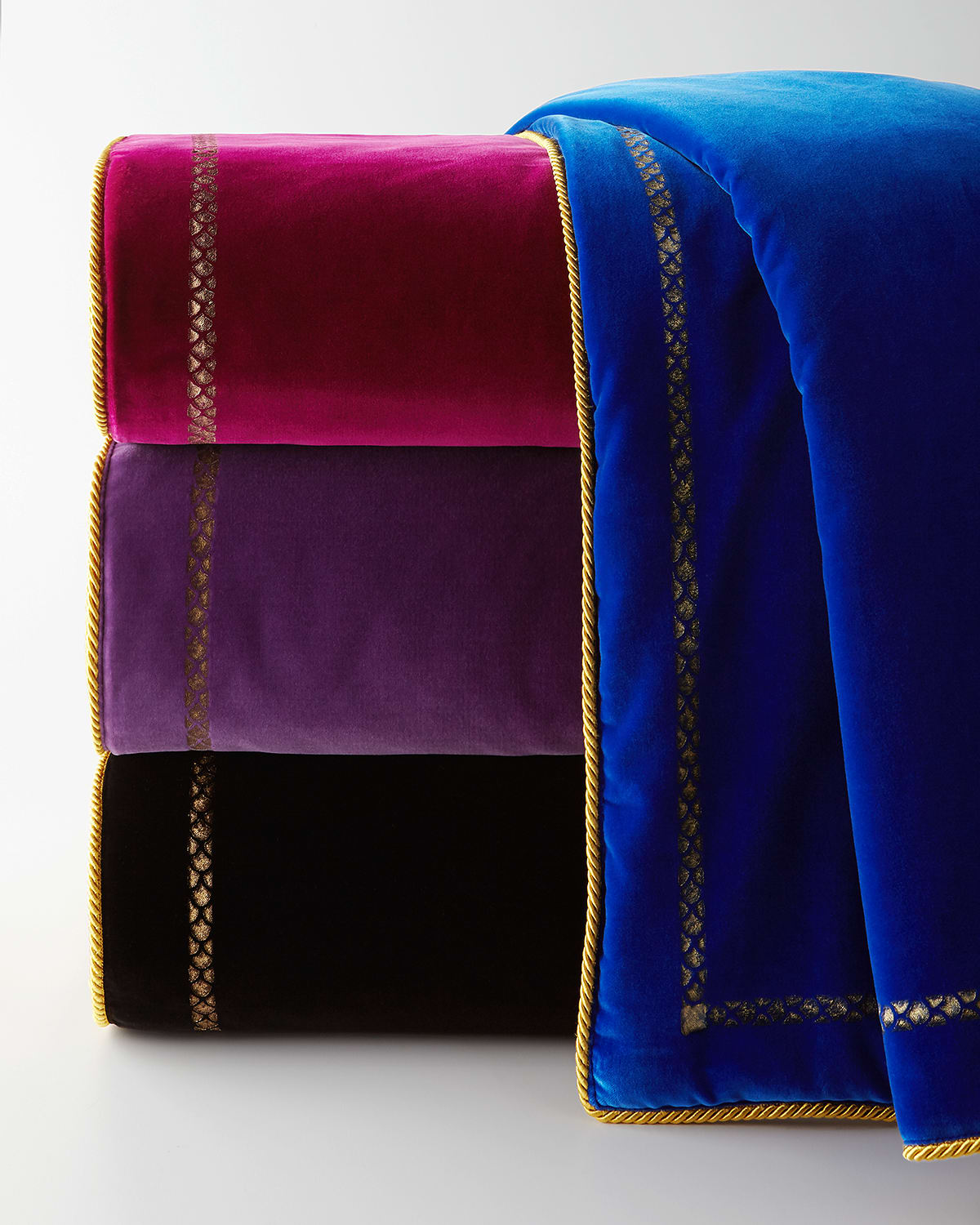 Roberto Cavalli Venezia Comforter In Mustard