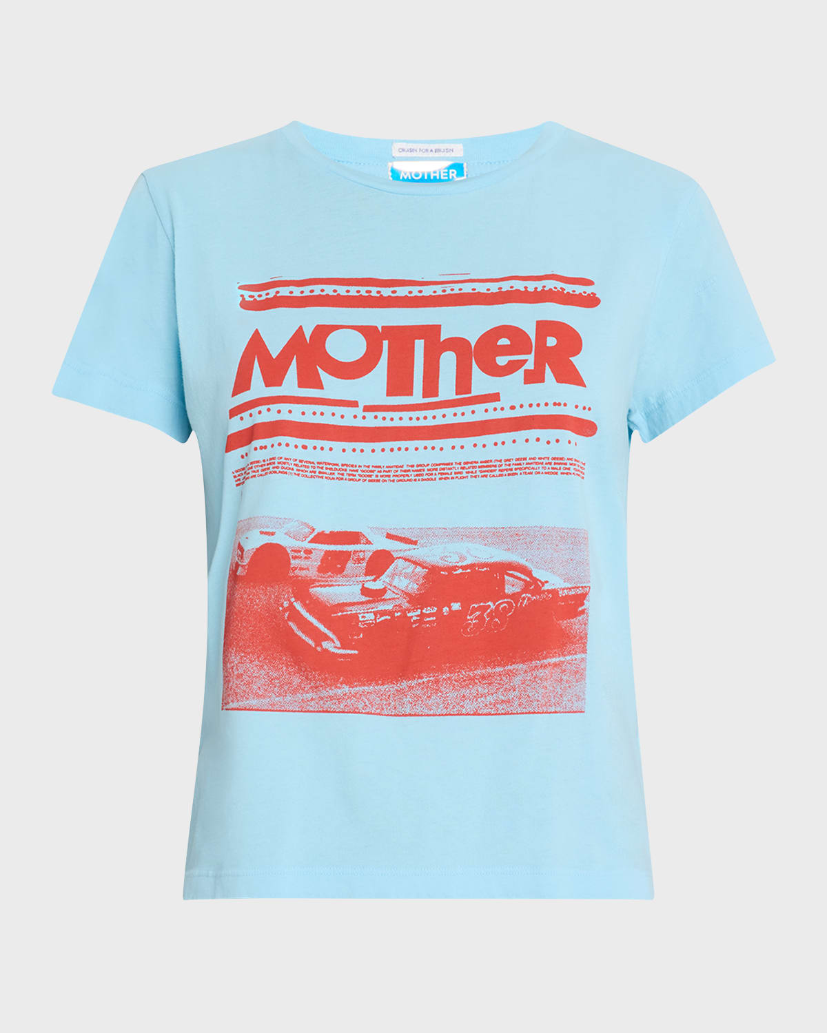 Shop Mother Goodie Goodie Short-sleeve Boxy Cotton Tee In  Racecar
