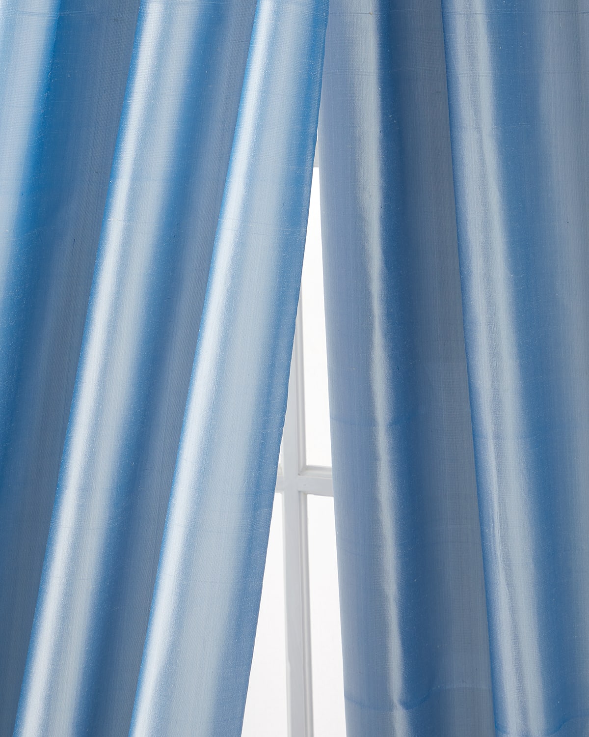 Shop Amity Home Radiance Silk Curtain, 108"l In Blue