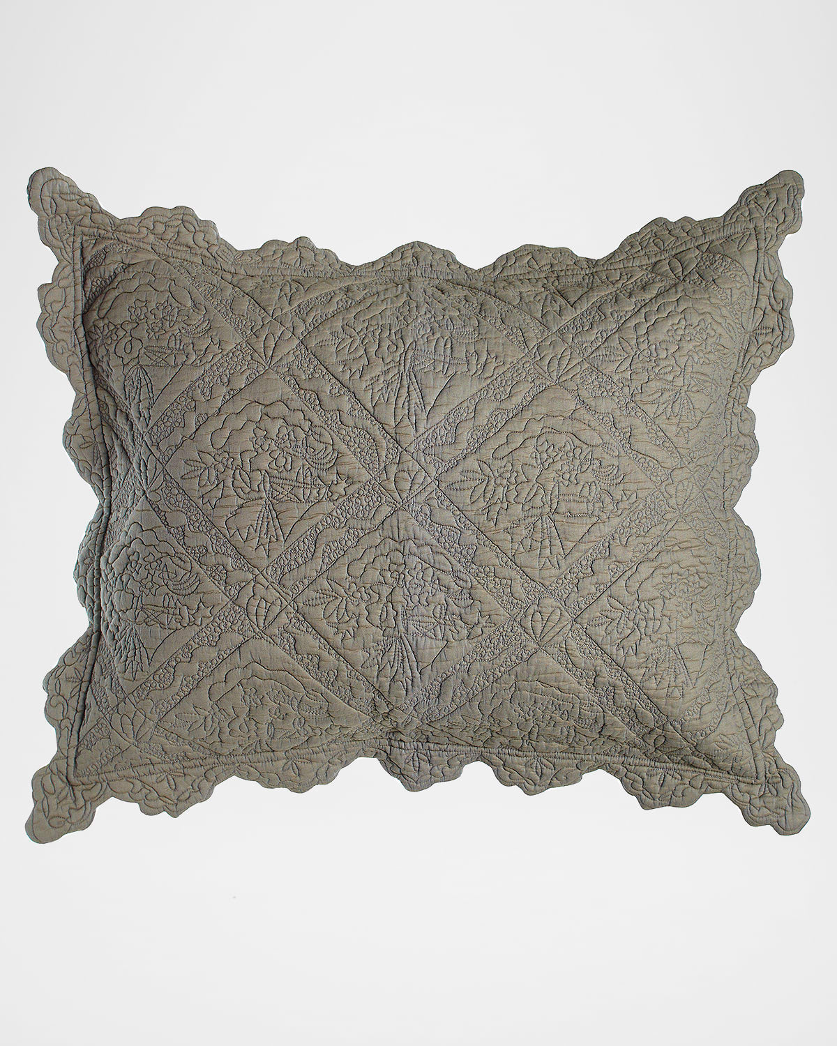 Amity Home Standard Zella Sham In Gray