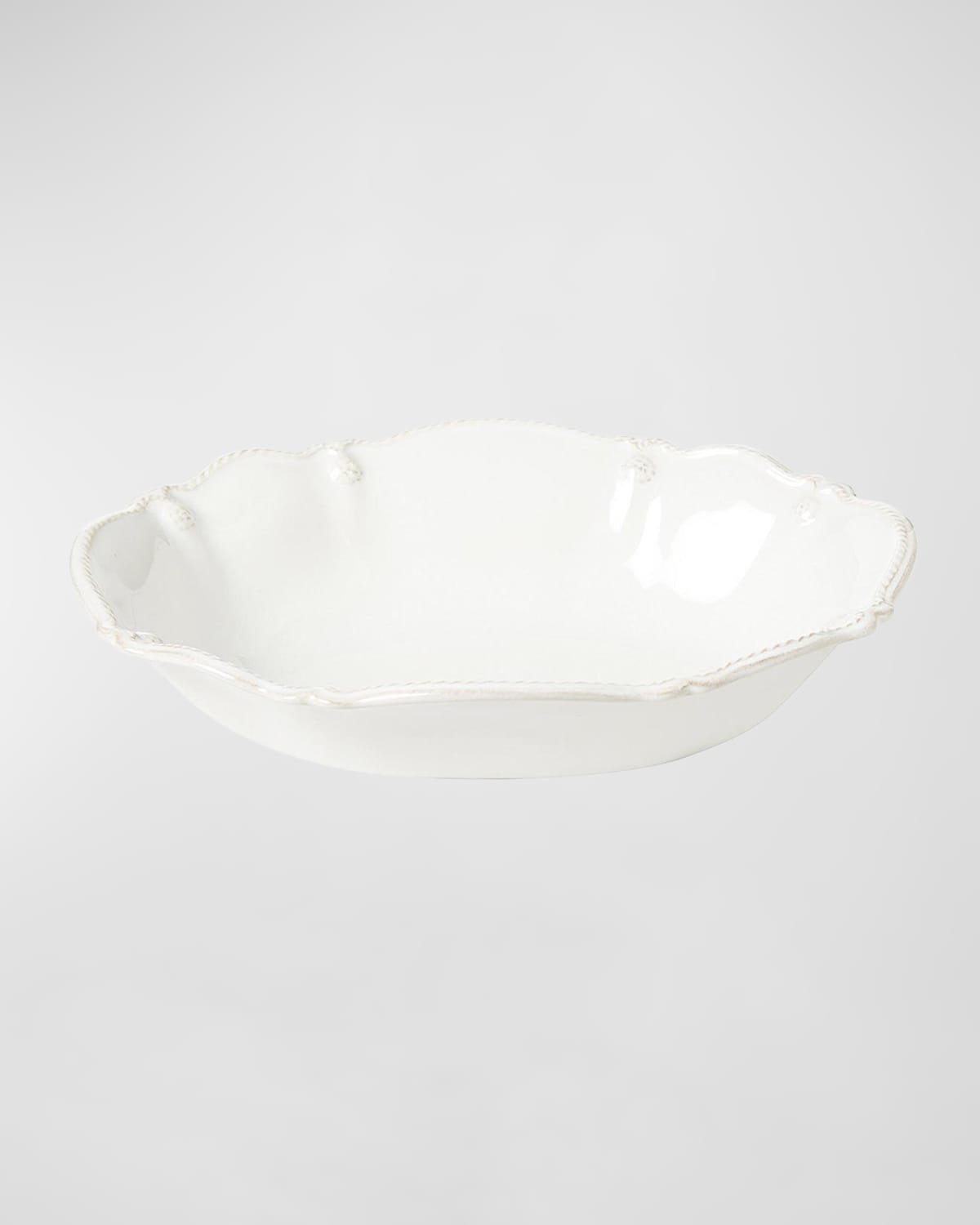 Juliska Berry & Thread 10" Oval Serving Bowl - Whitewash