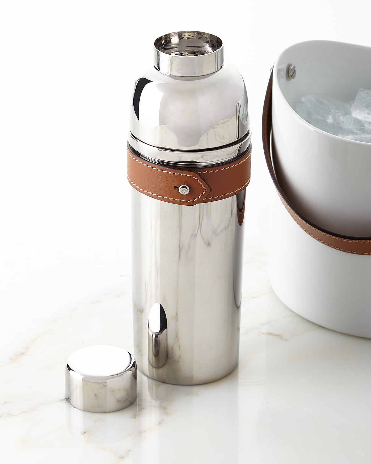 Shop Ralph Lauren Wyatt Cocktail Shaker In Silver