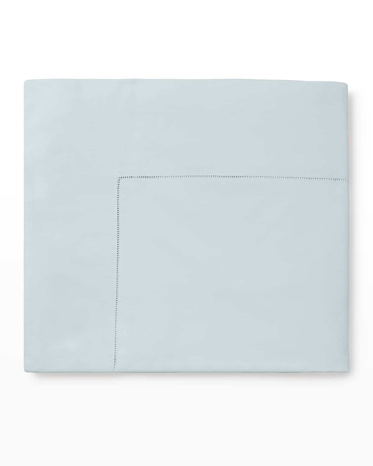 Sferra King Percale Flat Sheet In Blue/gray