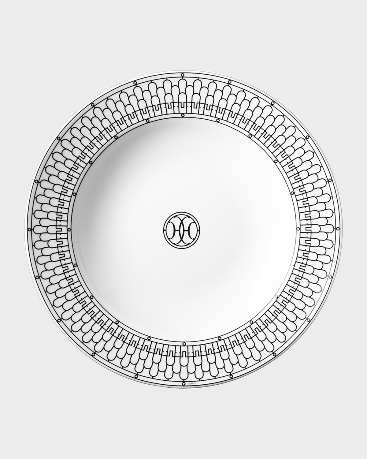 HERMÈS H Deco Round Deep Platter