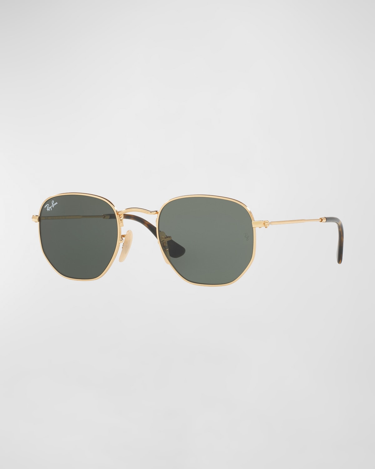 Ray Ban Square Metal Keyhole Sunglasses In Yellow Multi