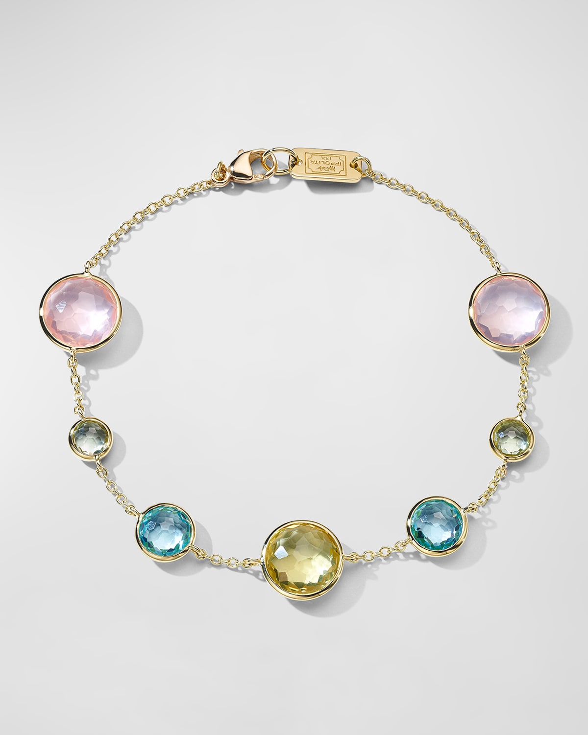 IPPOLITA 7-STONE LINK BRACELET IN 18K GOLD