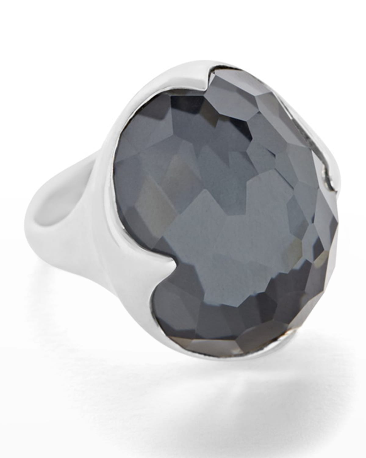 Ippolita Rock Candy Sterling Silver Prince Ring In Hematite